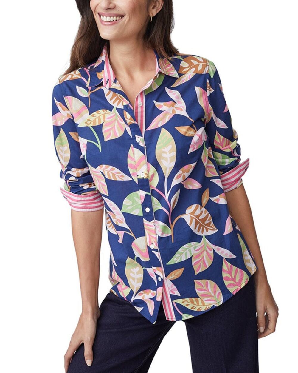 J. MCLAUGHLIN Women's Lois Blouse Buttondown Shirt in Bluefly